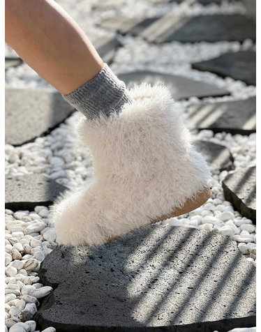 Teddy Ankle Boots 테디 앵클 부츠 - Lapin White