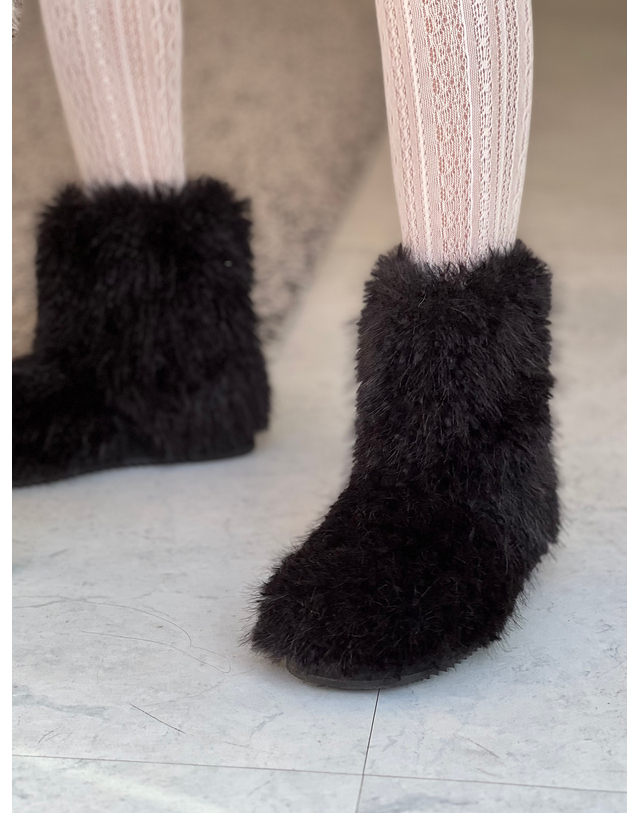 에뗄린 Teddy Ankle Boots 테디 앵클 부츠 - Teddy Black 착용컷
