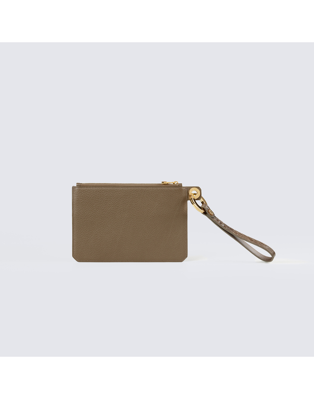 콜롬보 [콜롬보] CALF POUCH LARGE BEIGE 착용컷