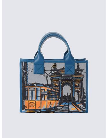 [콜롬보]TRAM TOTE MEDIUM BLUE