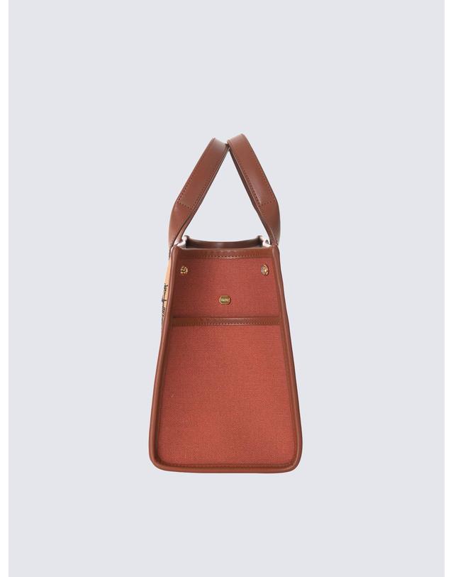 콜롬보 [콜롬보]TRAM TOTE MEDIUM BROWN 착용컷