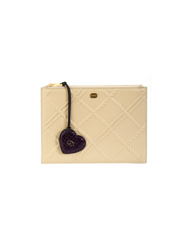 [콜롬보]C-ROPE EMBO CLUTCH SMALL BEIGE