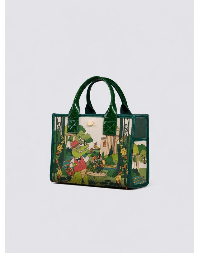 콜롬보 [콜롬보] VITTORIO GARDEN TOTE S - GREEN 그린 착용컷