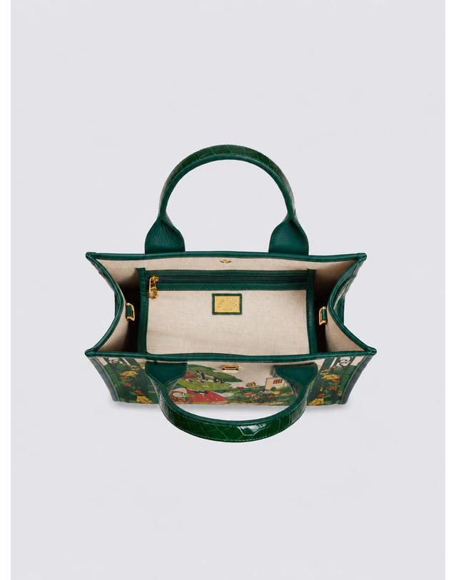 콜롬보 [콜롬보] VITTORIO GARDEN TOTE S - GREEN 그린 착용컷