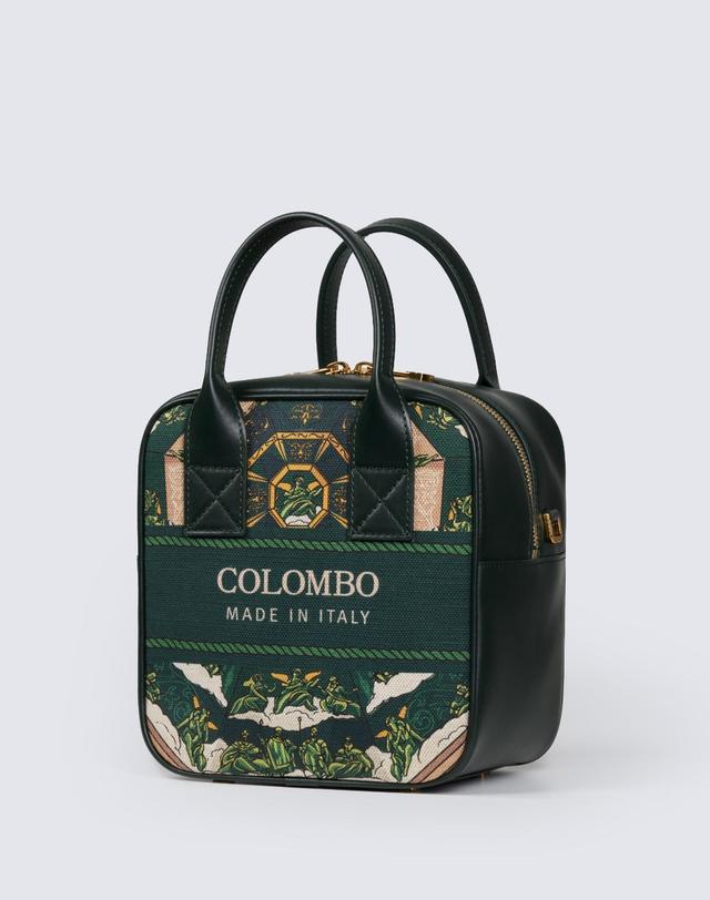 콜롬보 [콜롬보] CUPOLA CUBE TOTE MINI - GREEN 그린 착용컷
