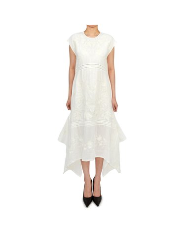 올세인츠 여성 민소매 롱 원피스 WD588Z OFF WHITE