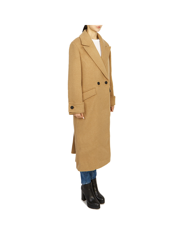 올세인츠 올세인츠 마벨 여성 코트 WO016Z CAMEL BROWN 착용컷