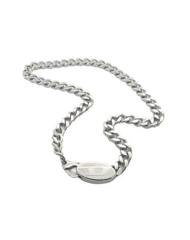 [디젤] 남성 D Logo Stainless Steel 체인 목걸이 (DX1509040)