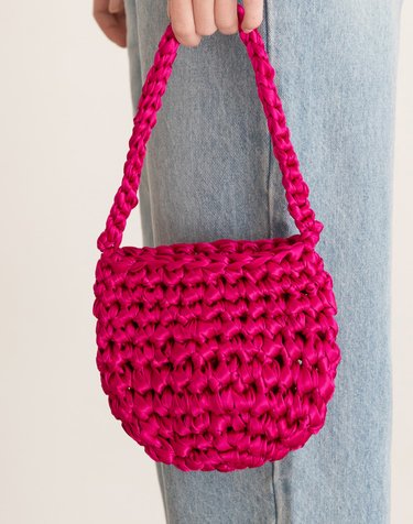 Mini knit bag – Hot Pink