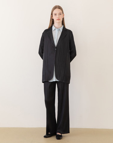 Pleats pants - Black