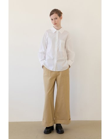 Wide pants - Beige