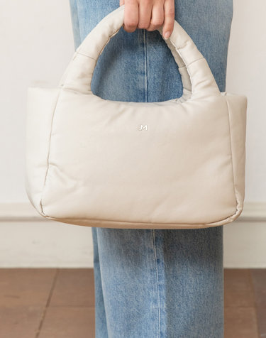 BAILEY soft medium tote bag - Ivory