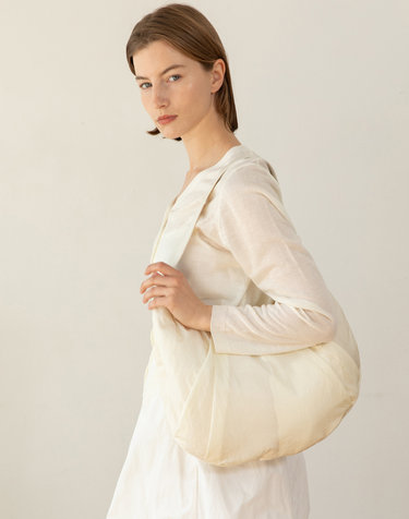 CHLOE Shirring shoulder bag - Ivory