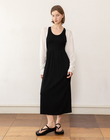 Bolero dress set up - White
