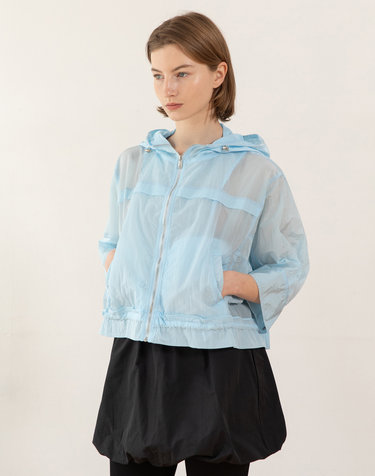 See-through jacket - Sky blue