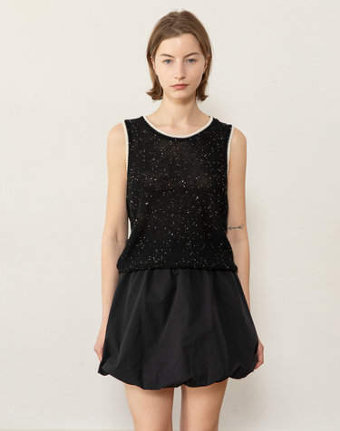 Volume mini skirt - Black