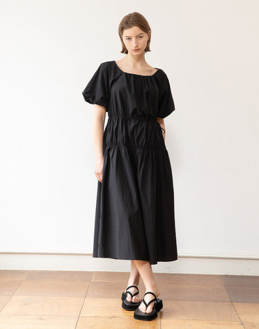 Balloon sleeve dress - Black