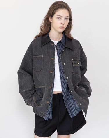 Denim work jacket_3color