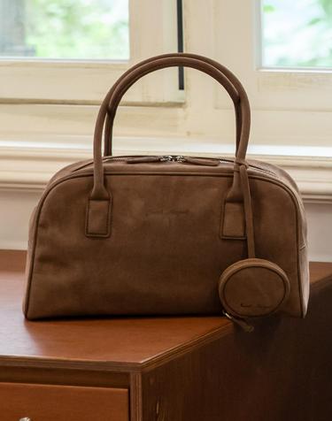 Stellar suede boston bag_2color