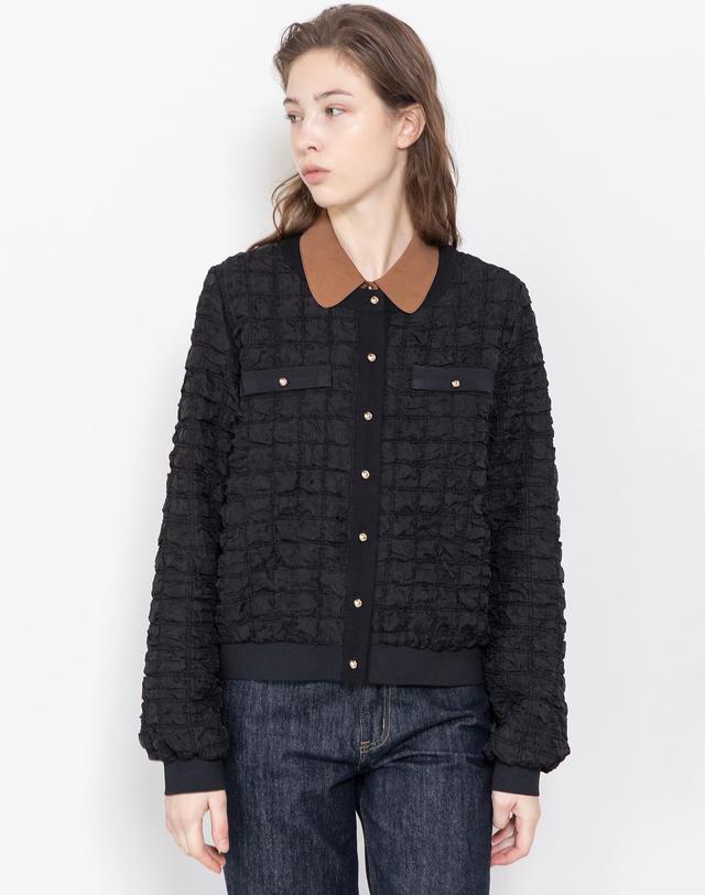 제이마크뉴욕 Tweed pocket cardigan_2color 착용컷