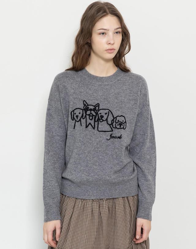 제이마크뉴욕 Puppy knit wear_2color 착용컷