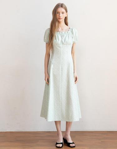 Flower smocking dress_2color