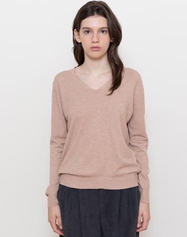 Soft v-neck knitwear_3color