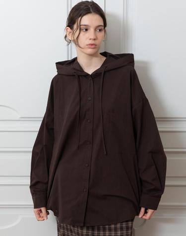 Oversized hooded Shirt_2color