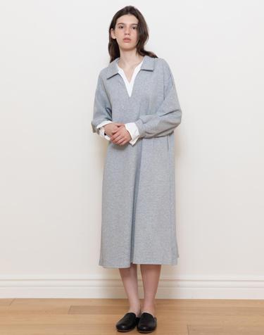 V-neck collar Layered dress_2color