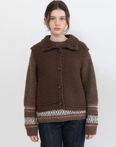 High-neck knit vest_3color