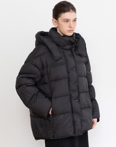 Oversized hooded padding jumper_2color