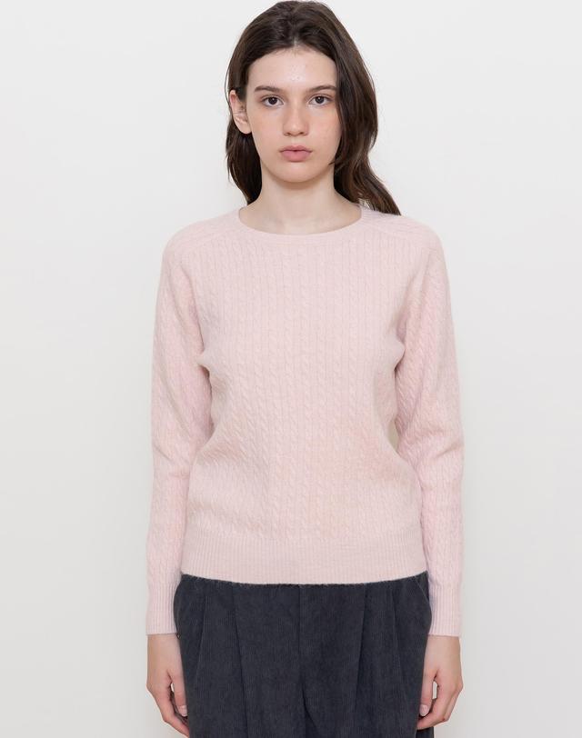 제이마크뉴욕 Crop cable knitwear_6color 착용컷