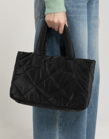 ELLA padded tote bag - Black