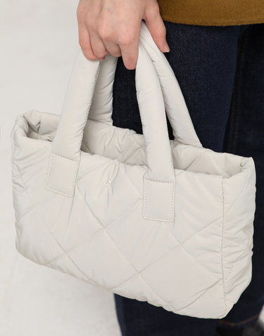 ELLA padded tote bag - Ivory