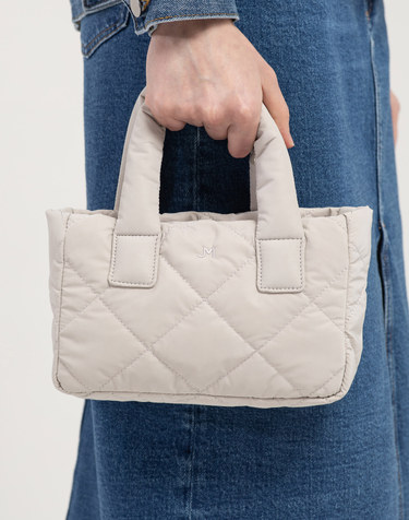 ELLA padded mini tote bag - Ivory