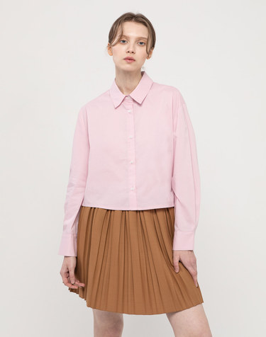 Basic crop shirt - Pink