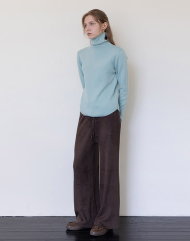 Wool blended pants - Brown