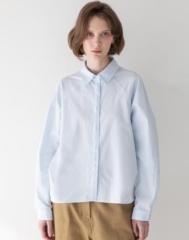 Pintuck shirt - Sky Blue