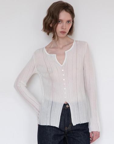 See-through knit - Ivory