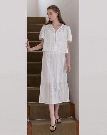 Punching skirt - White