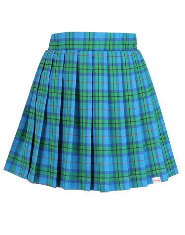Ballic SS Check Skirt (Court blue)