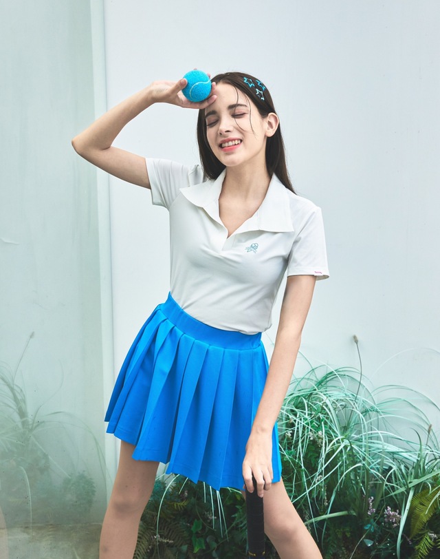 볼릭 Ballic SS Skirt (Blue) 착용컷