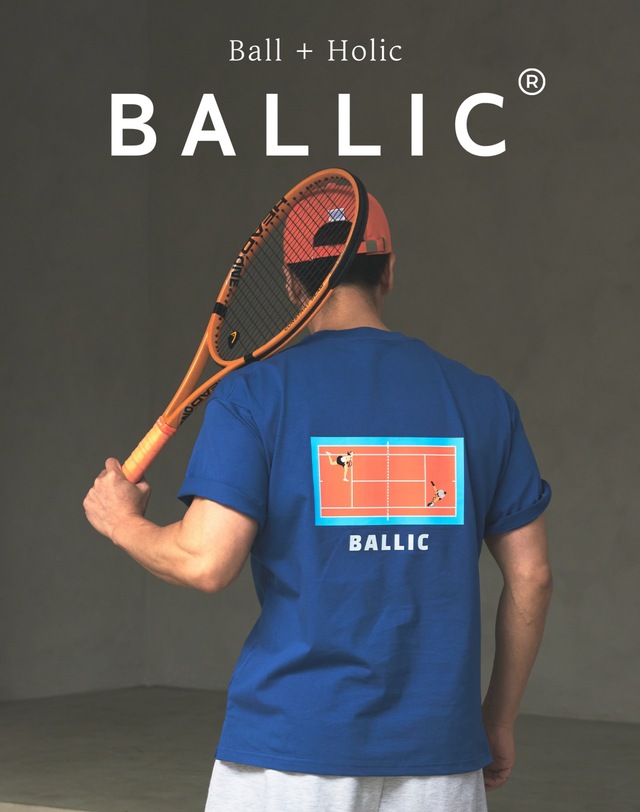 볼릭 BALLIC Tennis T-Shirt (Navy) 착용컷