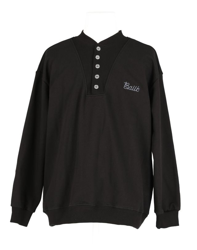 볼릭 Ballic Sweatshirt black (남녀공용) 그레이 착용컷