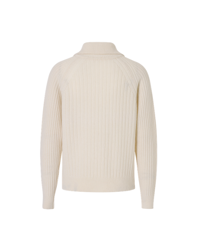 볼릭 BALLIC Wool Collar Sweater (cream Beige) 착용컷