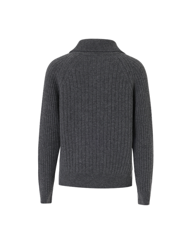 볼릭 BALLIC Wool Collar Sweater (Gray) 착용컷