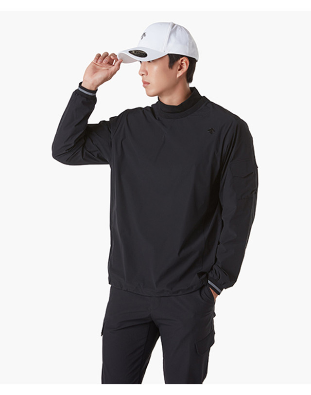 데상트 골프 남성 긴팔 피스테 (DP32MFBL84) 착용컷