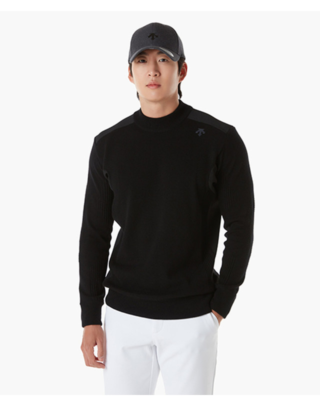 데상트 골프 [G-ARC COLLECTION] Mock neck sweater (DP41MFKPOA) 착용컷