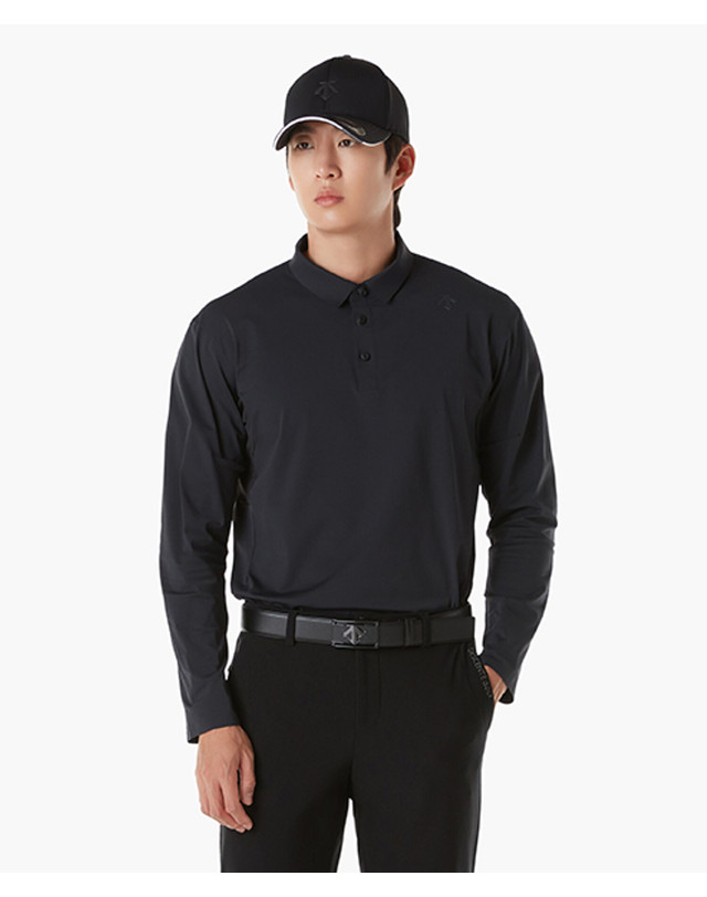 데상트 골프 [G-ARC COLLECTION] Long-sleeved shirt (DP41MFTLOA) 착용컷