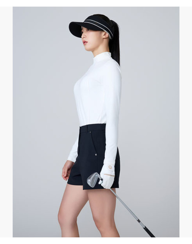 데상트 골프 여성 조직감 베이스레이어 (DQ32WFIN9G) 착용컷